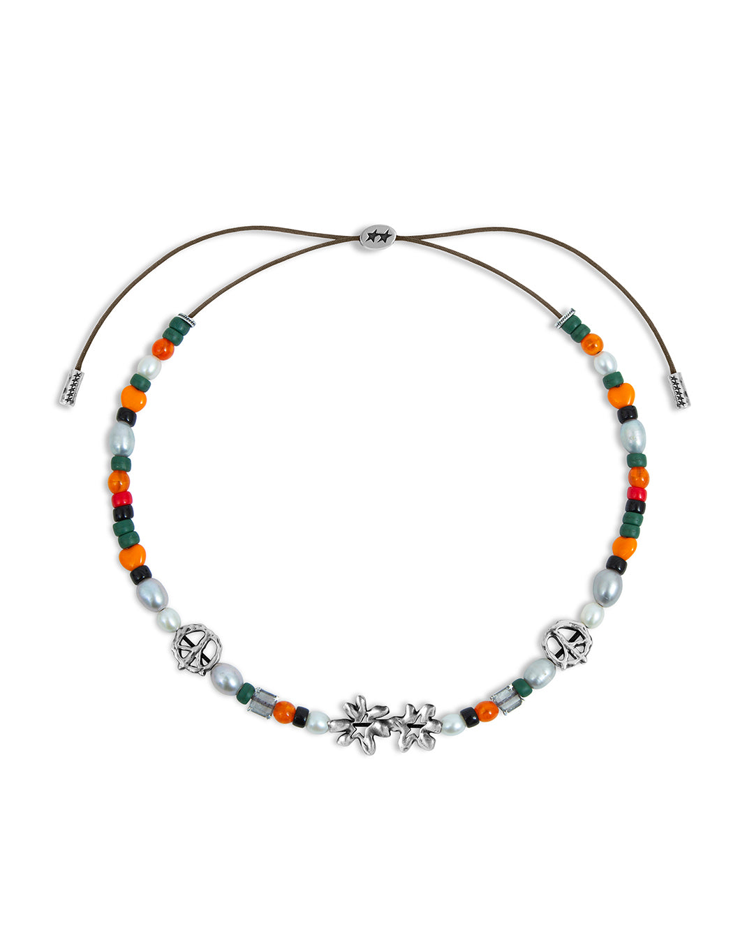 Beaded Peace Out Necklace