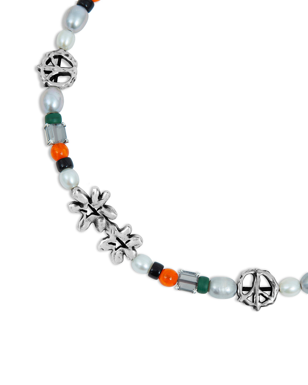 Beaded Peace Out Necklace