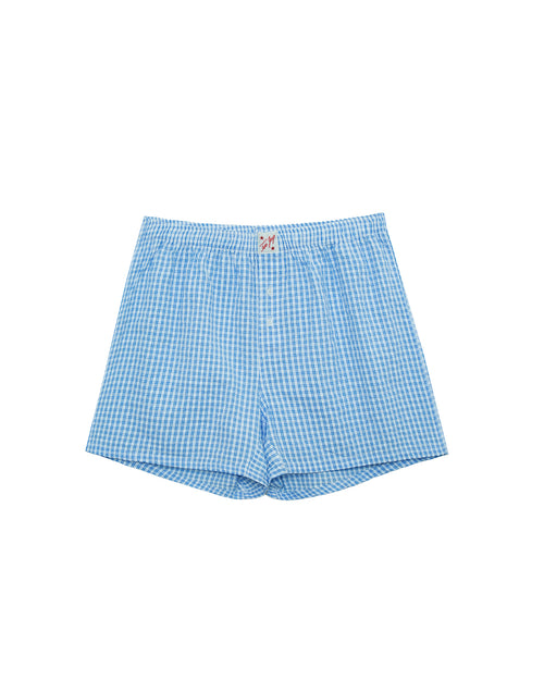 Blue Checkered Boxers