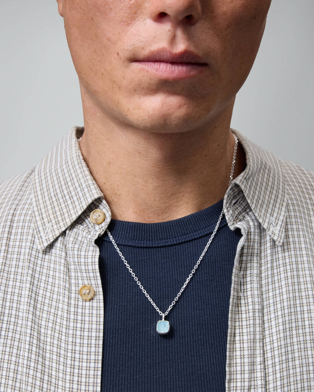 Mini Blue Stone Necklace