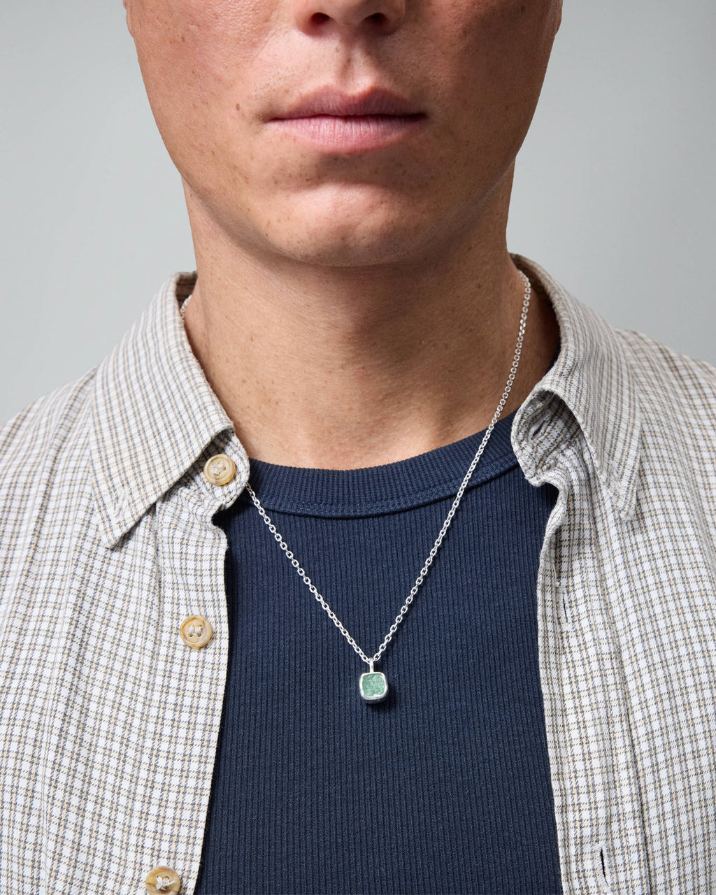 Mini Green Stone Necklace