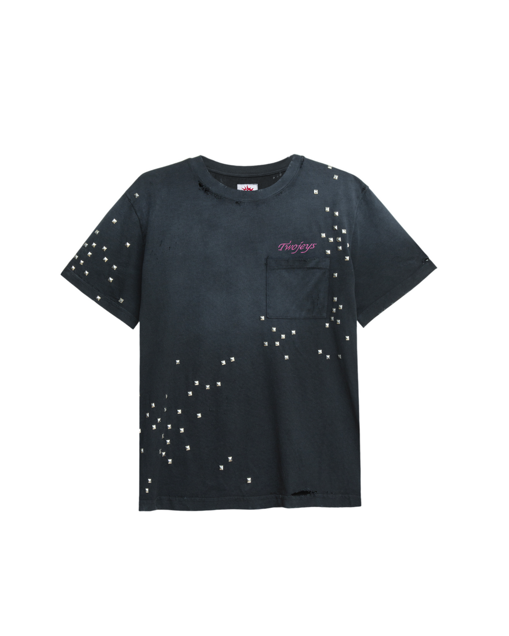Studded Black Tee