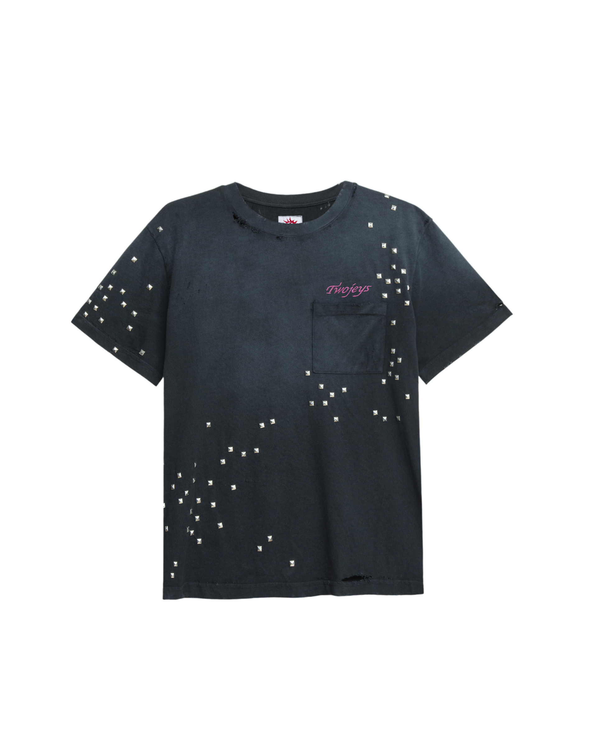 Studded Black Tee