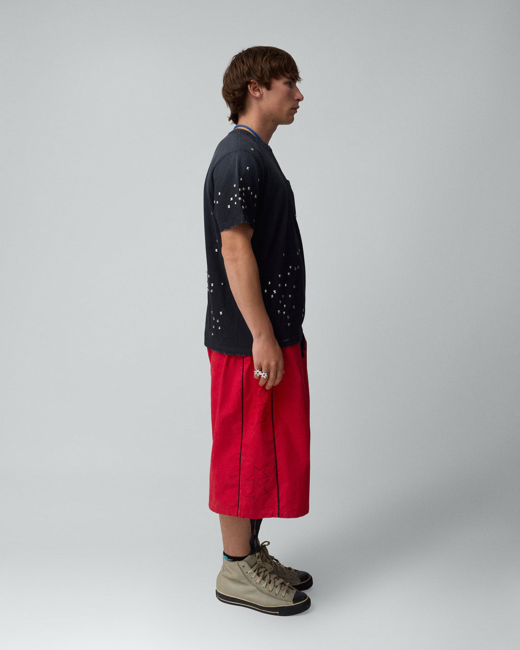 Studded Black Tee 1B