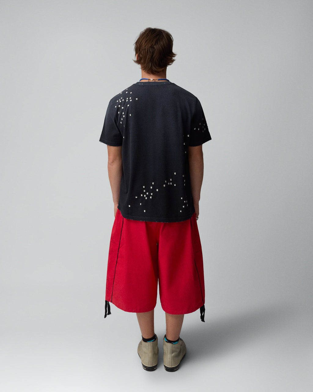 Studded Black Tee 1C