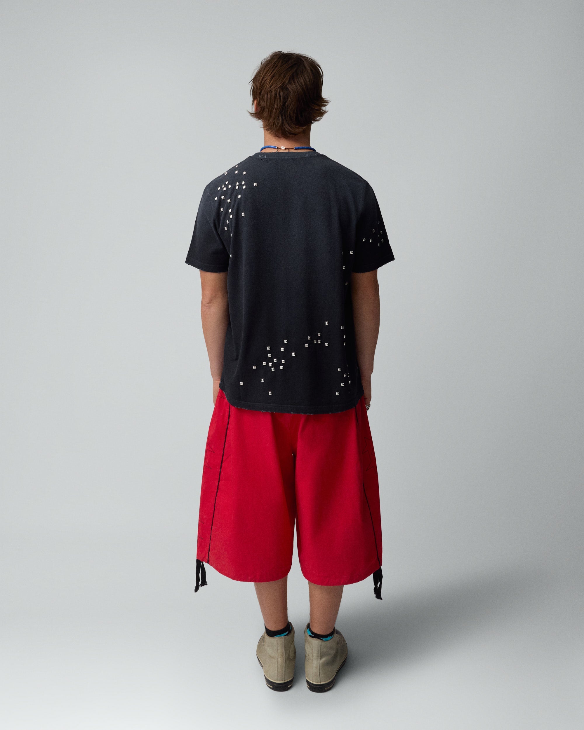 Studded Black Tee 1C