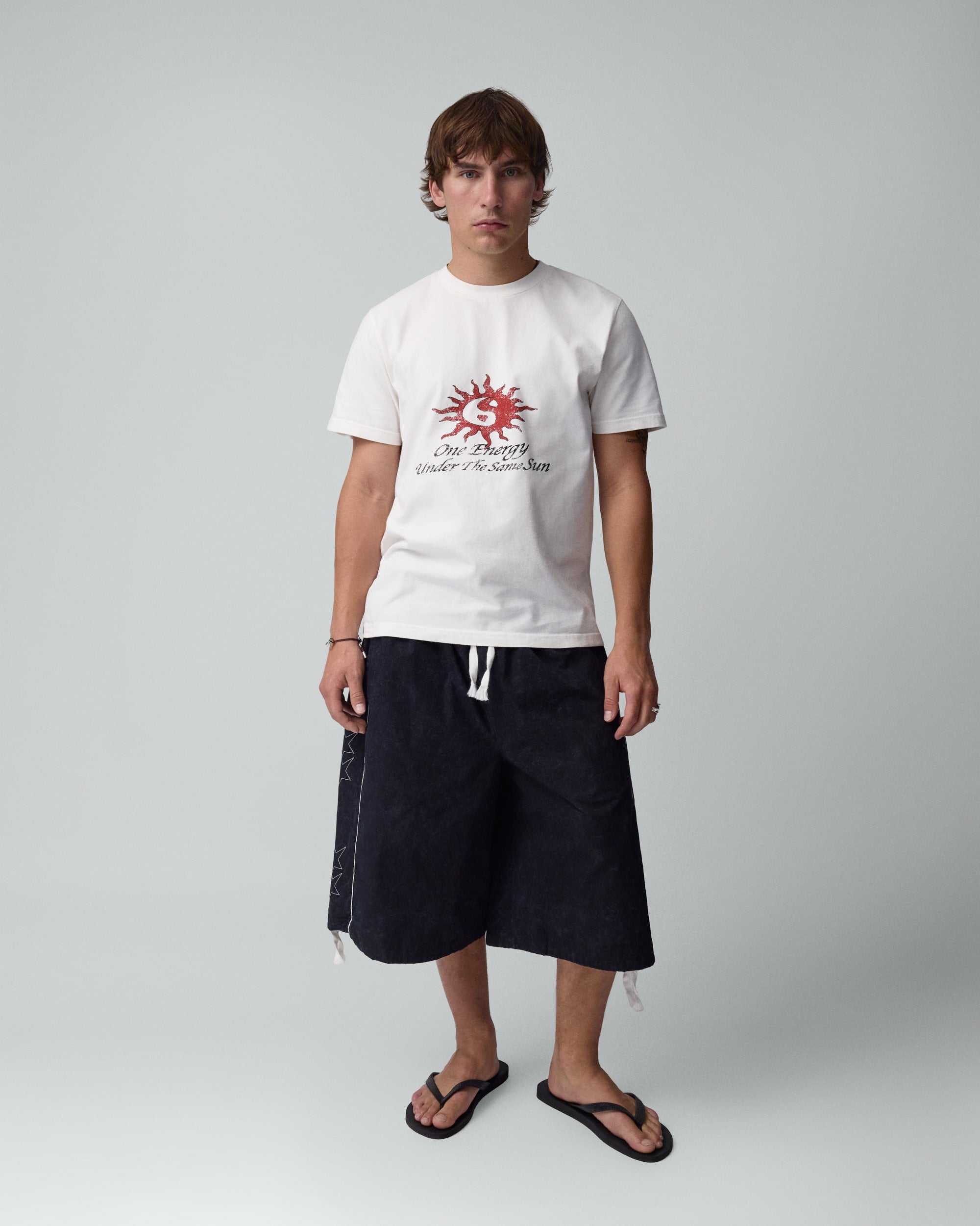 Same Energy White Tee 1A
