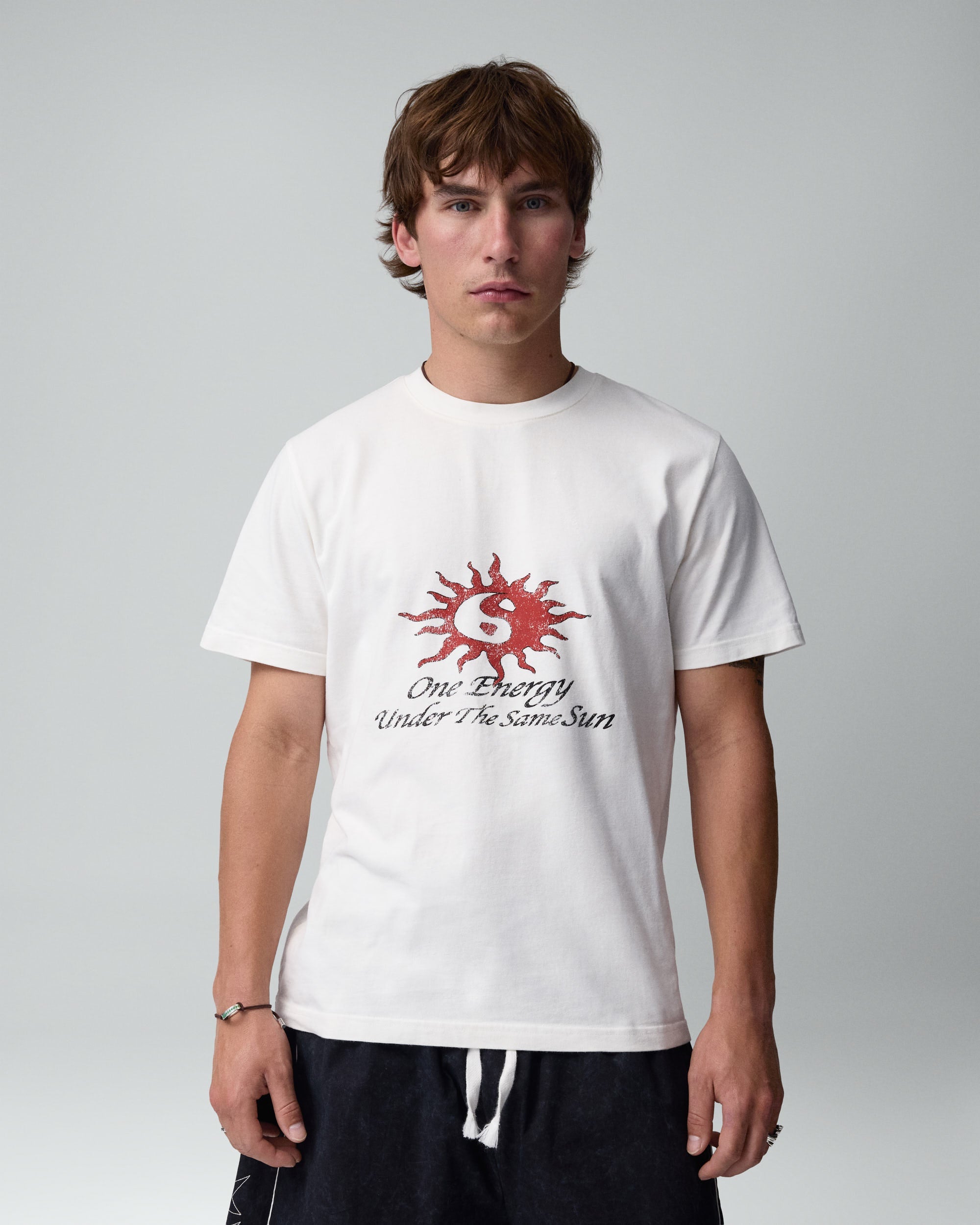 Same Energy White Tee 1D