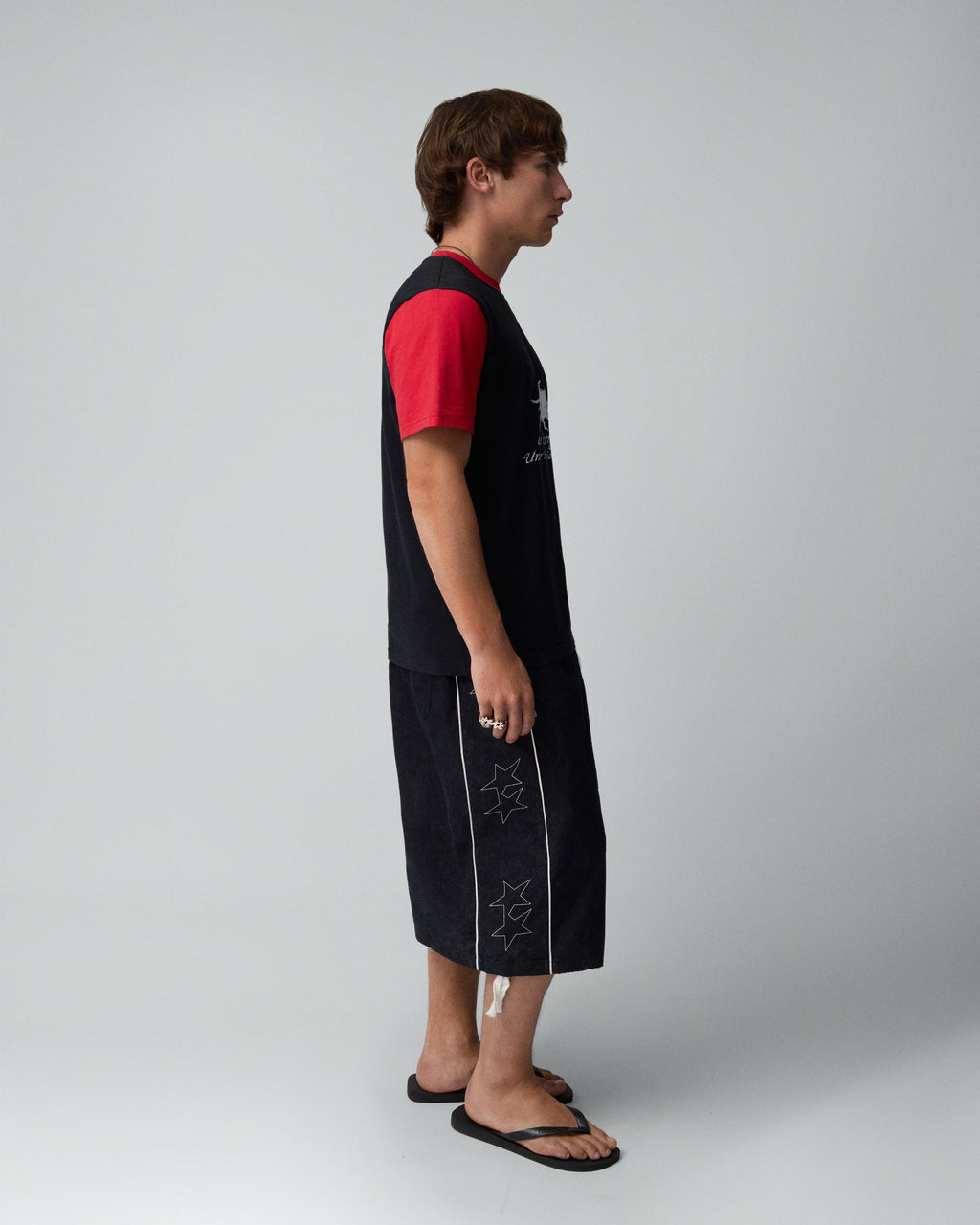 Icon Stars Black Track Pants 1B