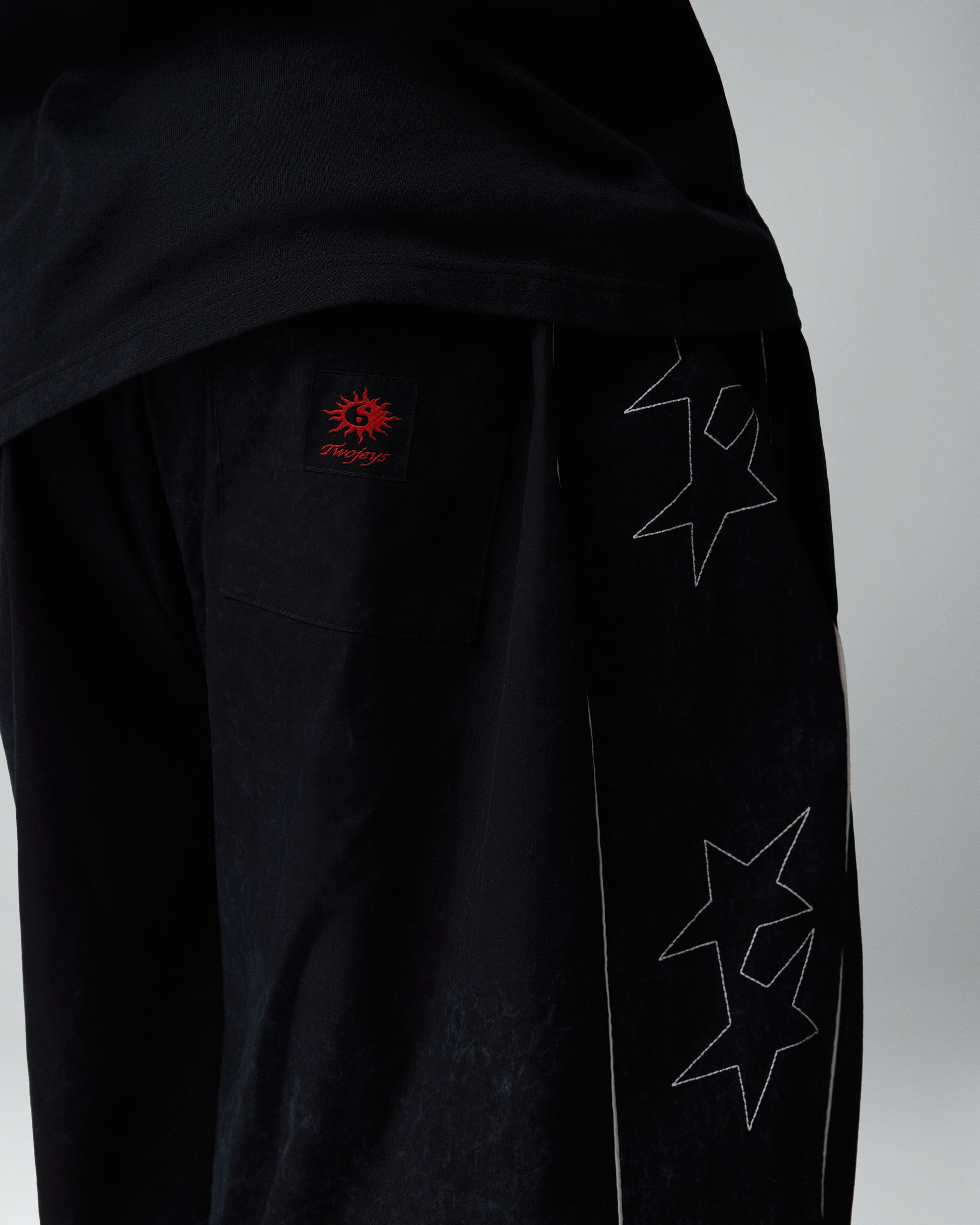 Icon Stars Black Track Pants