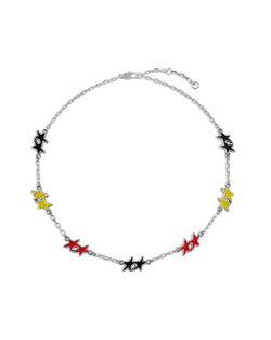 Melted Stars Necklace Black-Red-Yellow