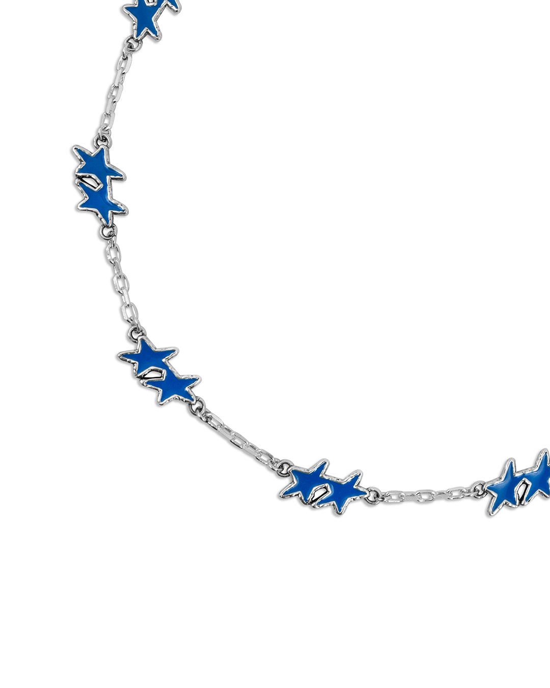 Melted Stars Necklace Blue