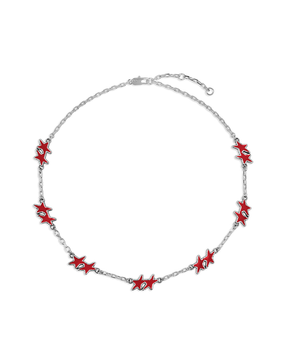 Melted Stars Necklace Red