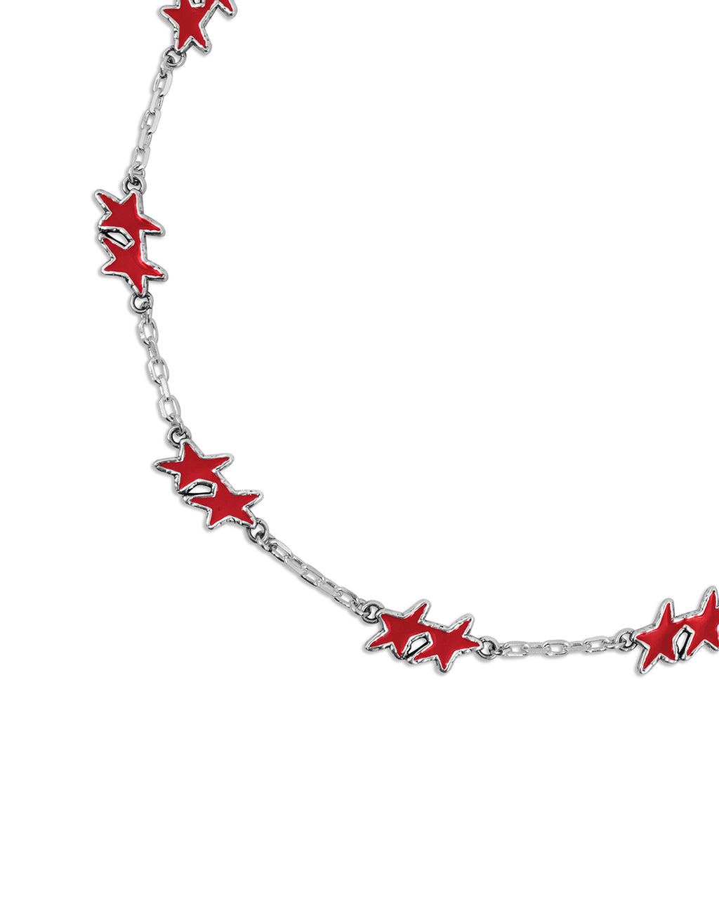 Melted Stars Necklace Red