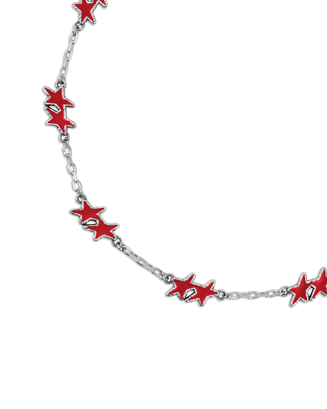 Melted Stars Necklace Red