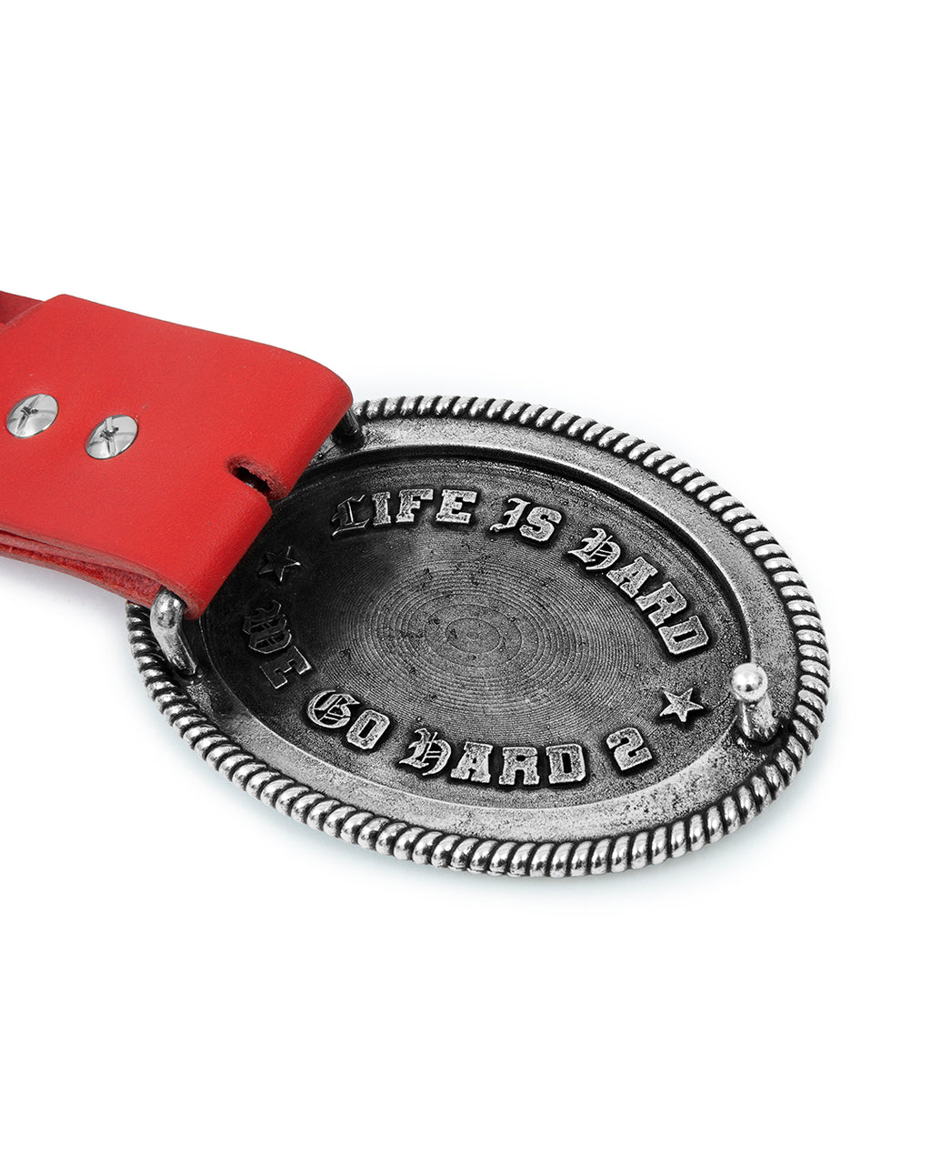 All-Over Red Belt – detalle