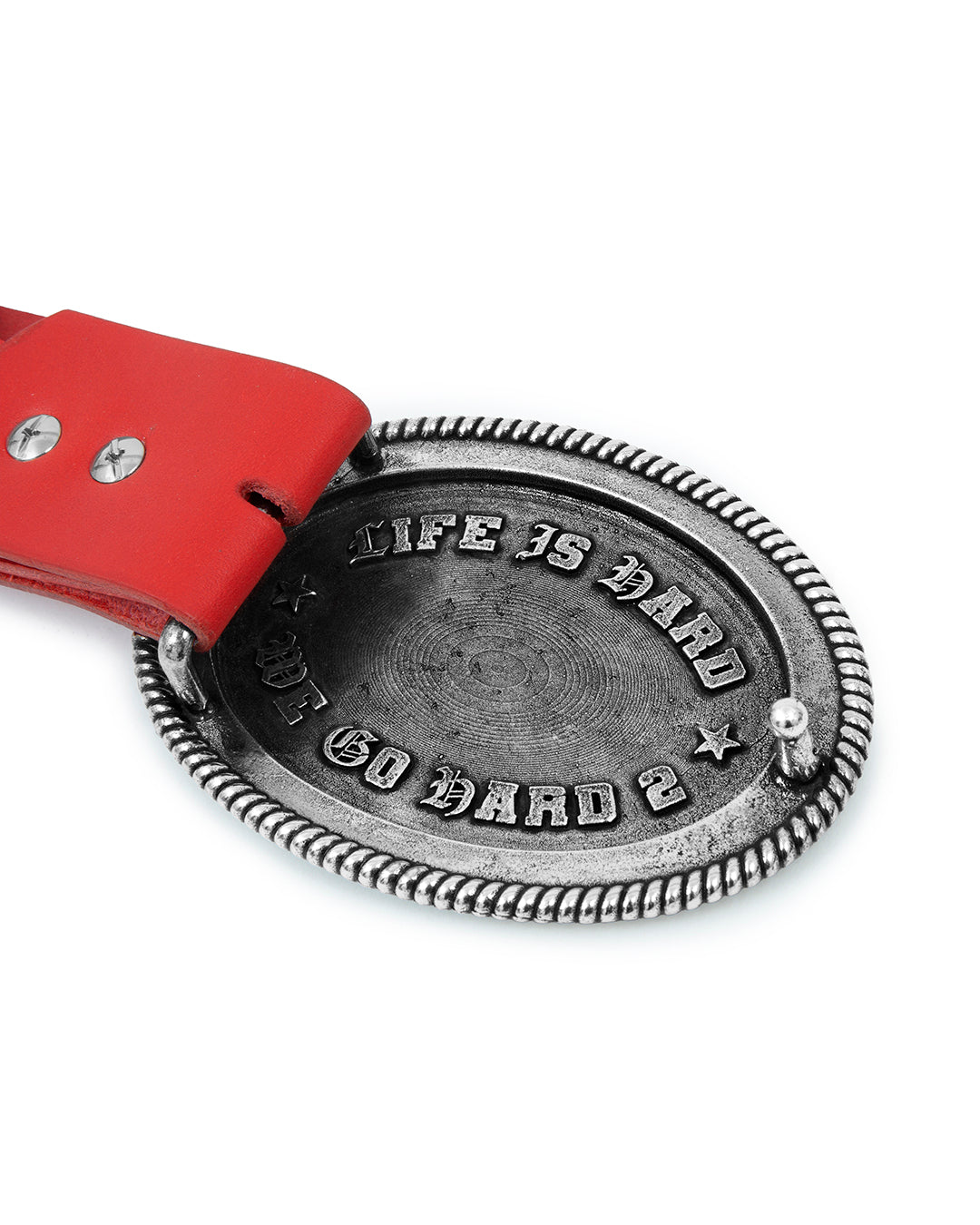 All-Over Red Belt – detalle