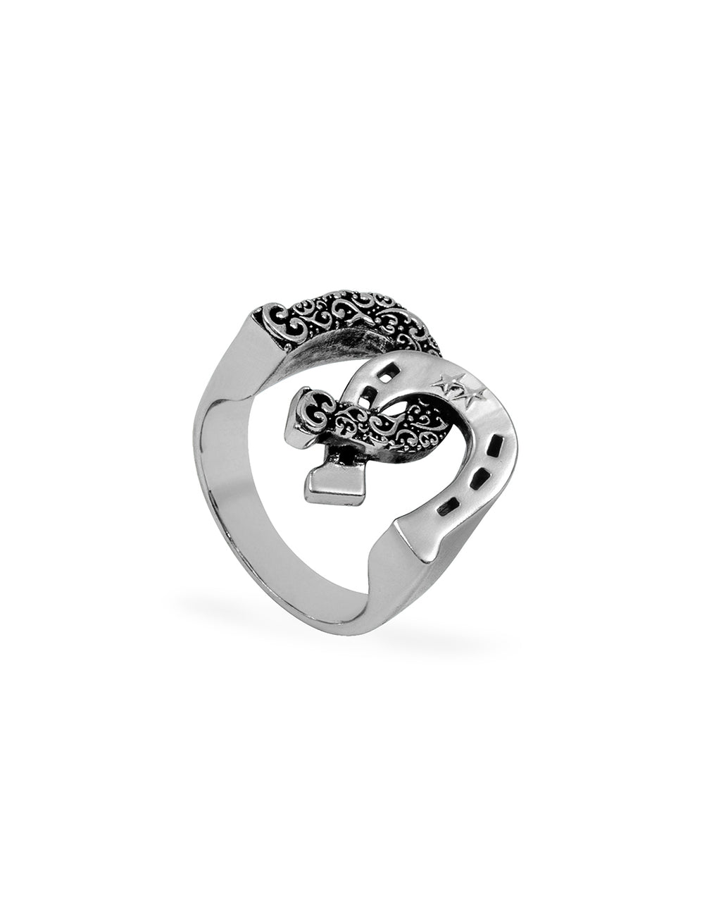 Double Horseshoe Ring – vista frontal