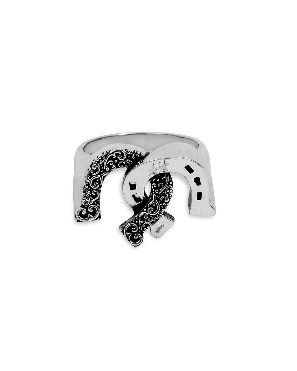 Double Horseshoe Ring – vista lateral