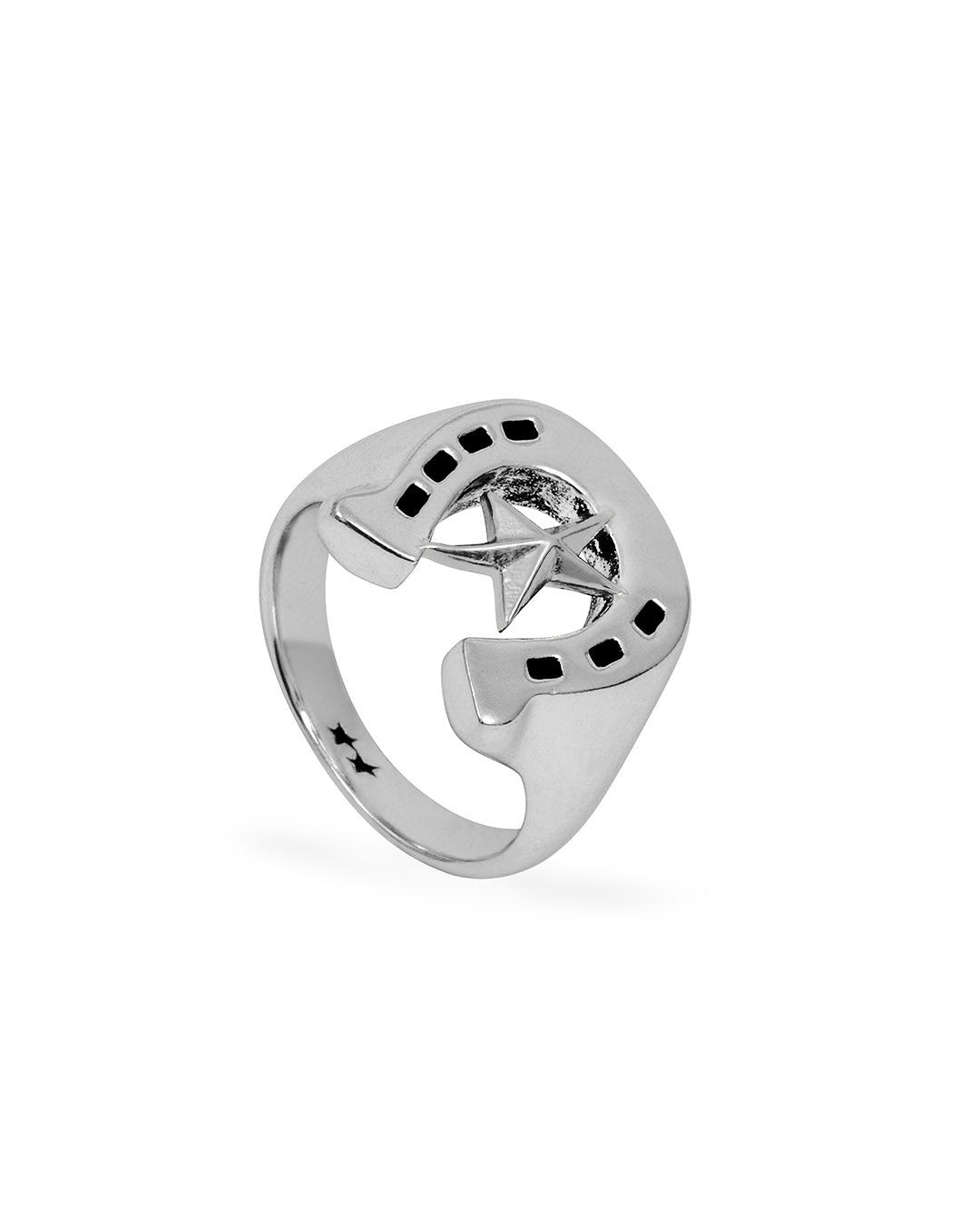 Star Horseshoe Signet – front view
