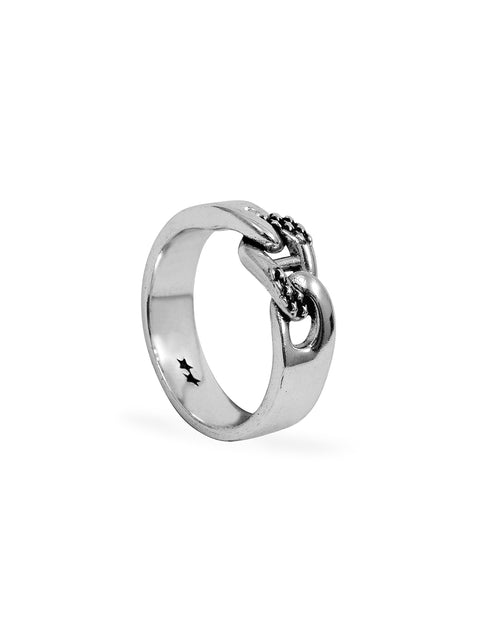 All-over Single Link Ring – vista frontal
