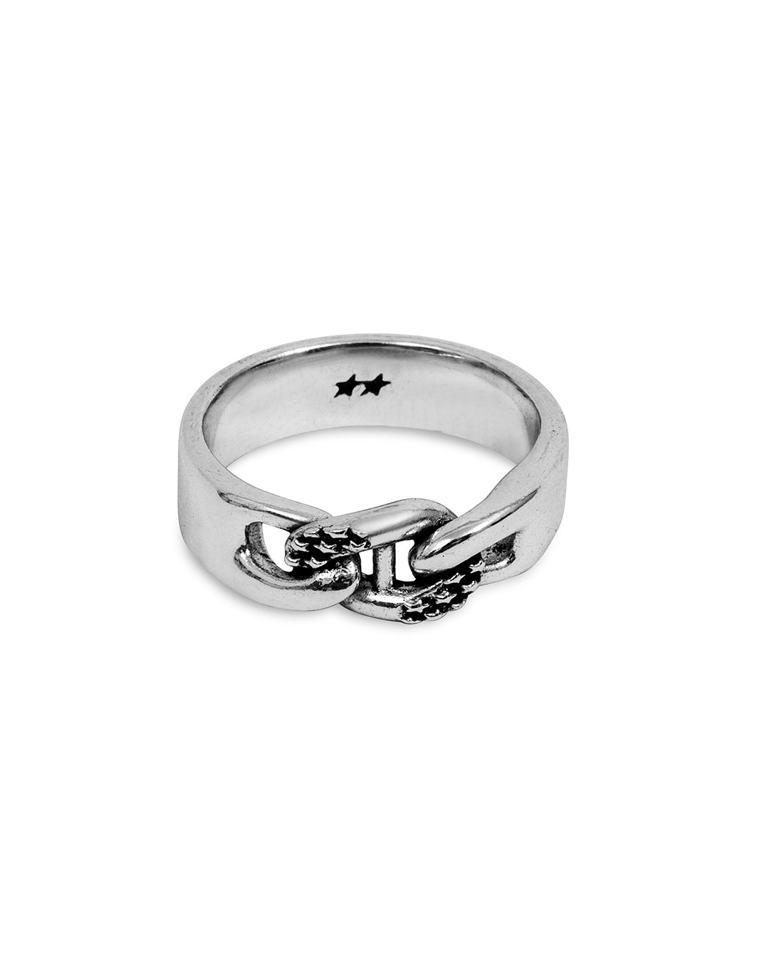 All-over Single Link Ring – vista trasera