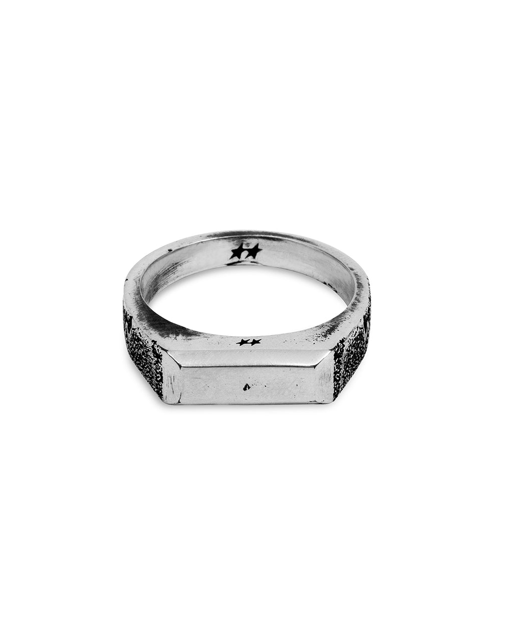 Textured Rectangular Ring – vista trasera