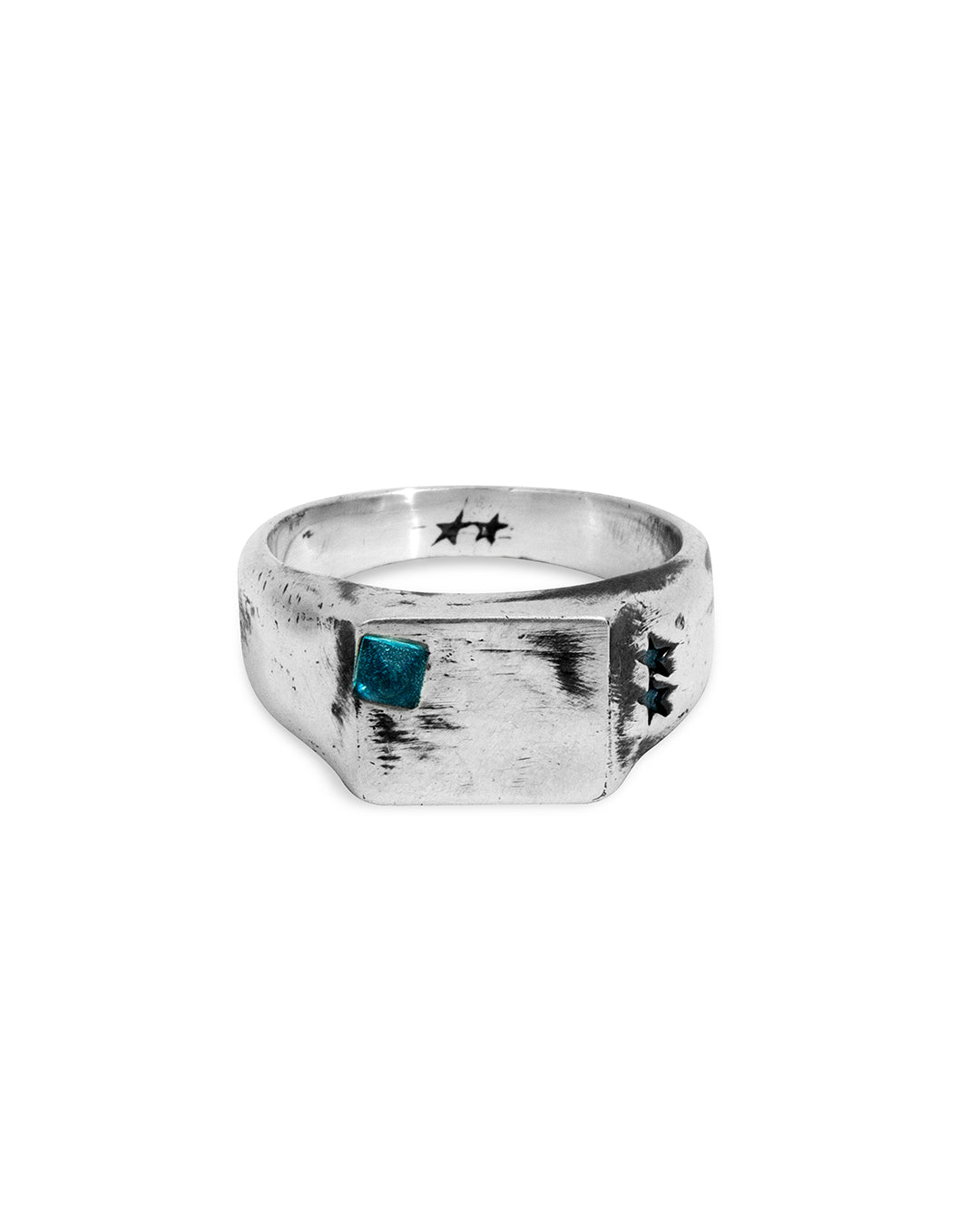 Blue Inlaid Signet – back view