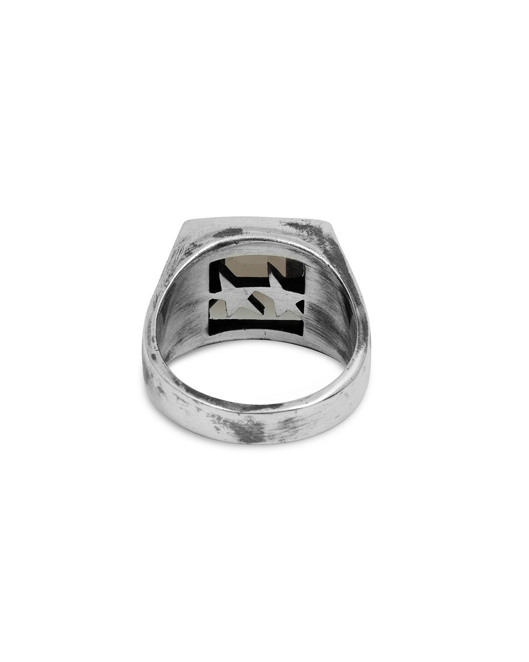 Square Smoky Quartz Ring – detail
