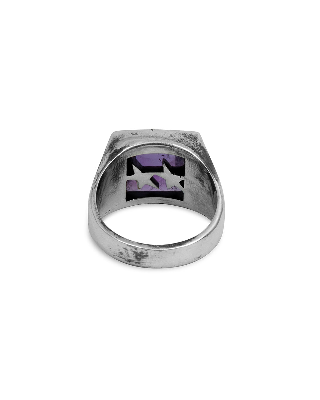 Square Amethyst Ring – detail