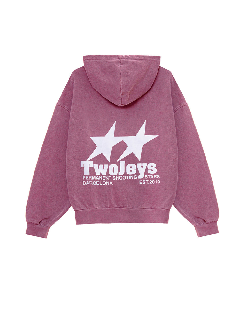 Statement Hoodie Burgundy – back view