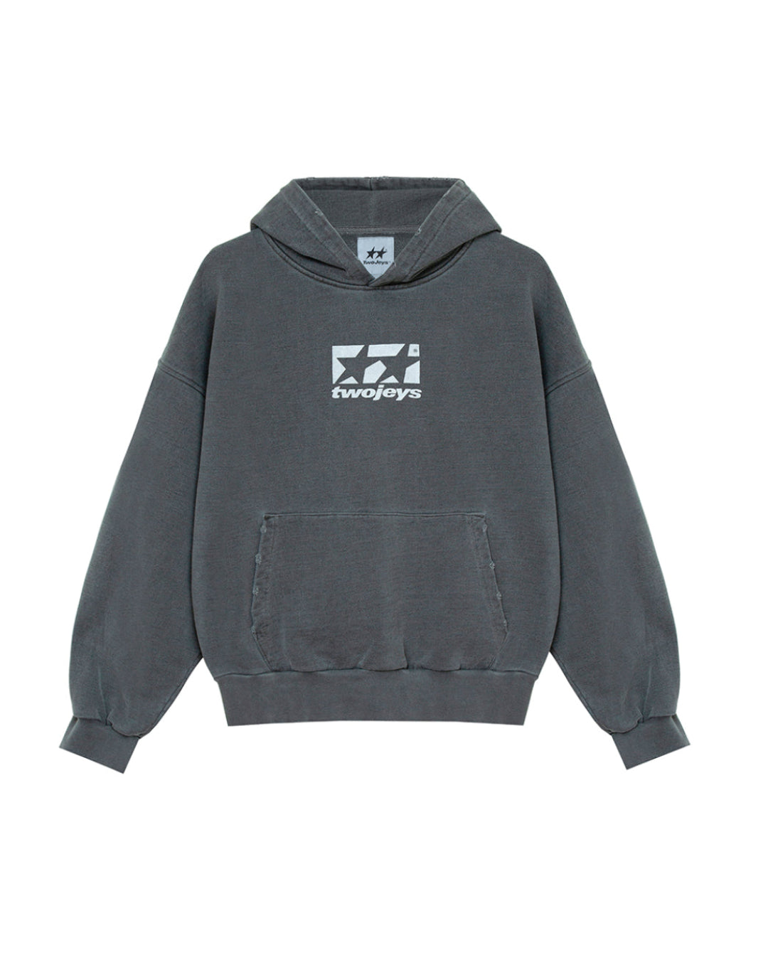 Framed Logo Hoodie Ash