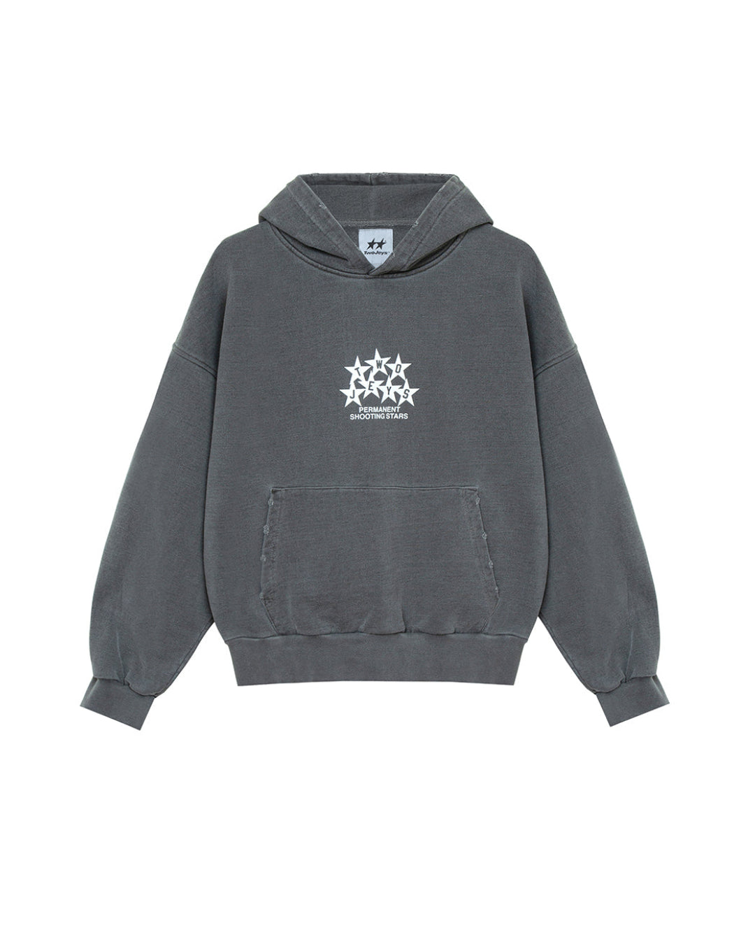 Permanent Shooting Stars Hoodie Ash – front view
