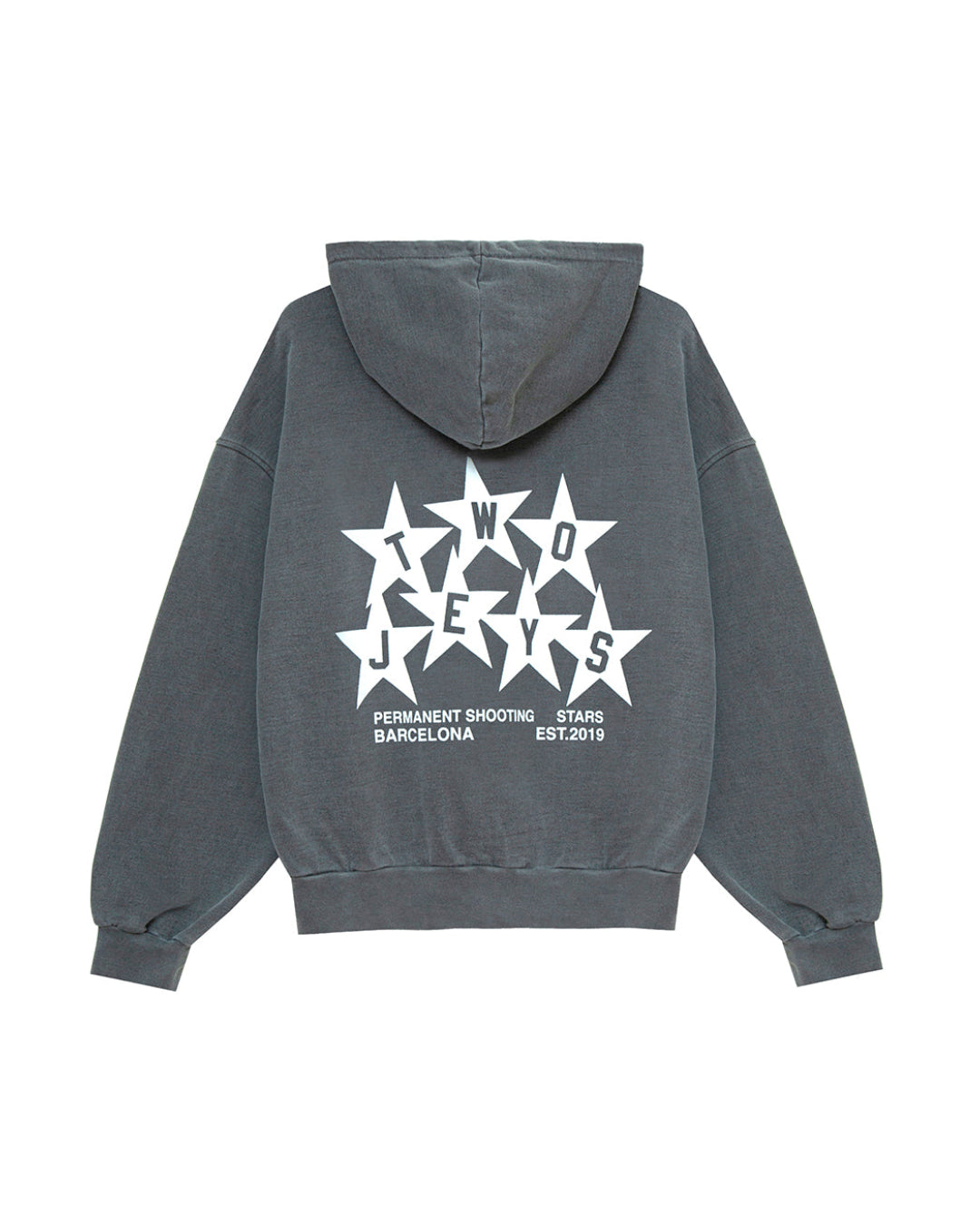 Permanent Shooting Stars Hoodie Ash – back view