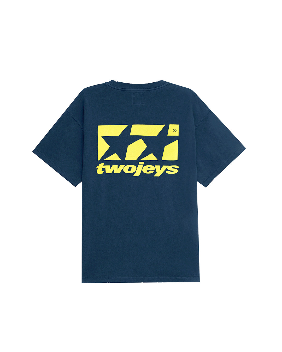 Framed Logo Tee Navy – back view