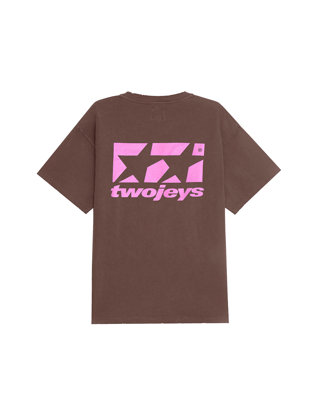 Framed Logo Tee Brown – back view