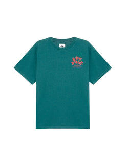 Permanent Shooting Stars Tee Pine Green – front view