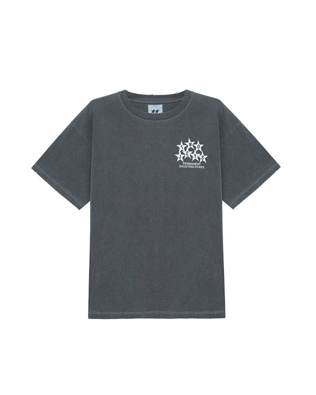 Permanent Shooting Stars Tee Ash – front view
