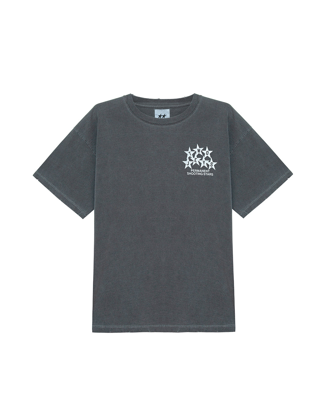Permanent Shooting Stars Tee Ash – front view