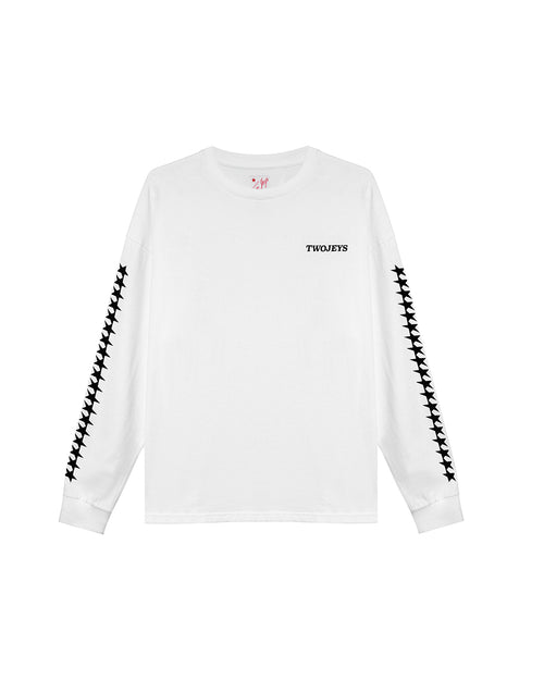 Starline Long Sleeve Tee White – front view