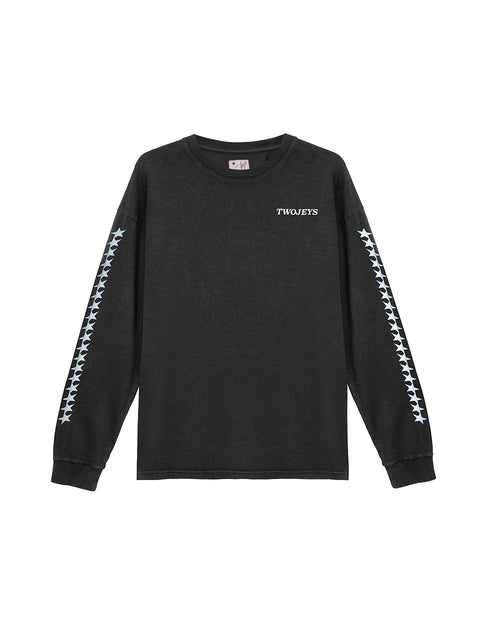 Starline Long Sleeve Tee Black – front view