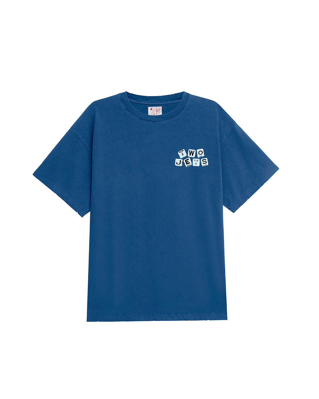 Dice Tee Blue – front view
