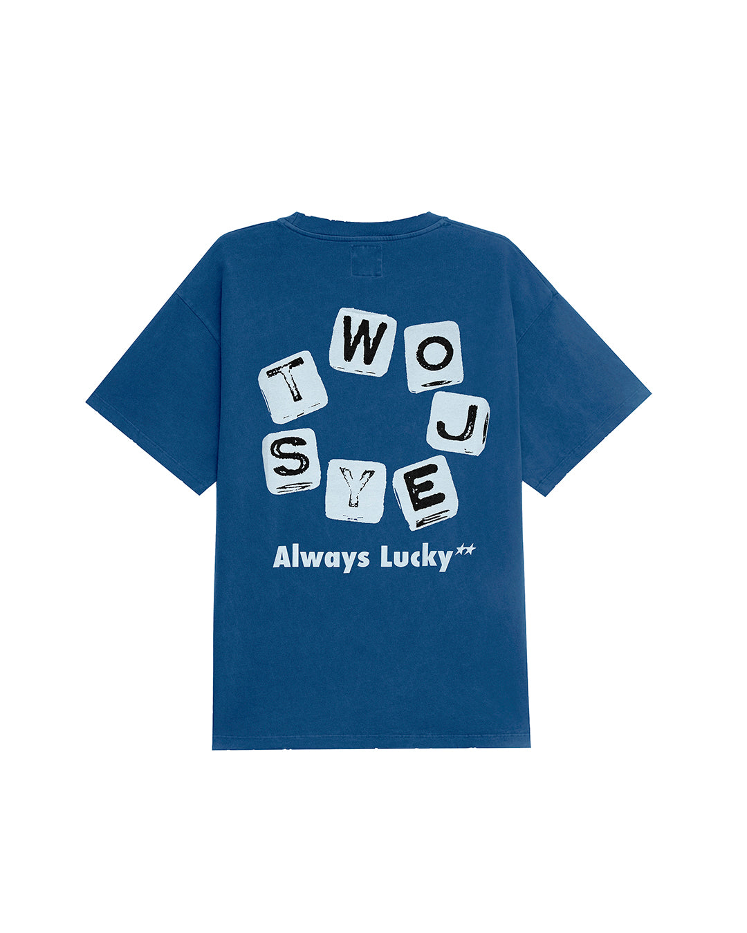 Dice Tee Blue – back view