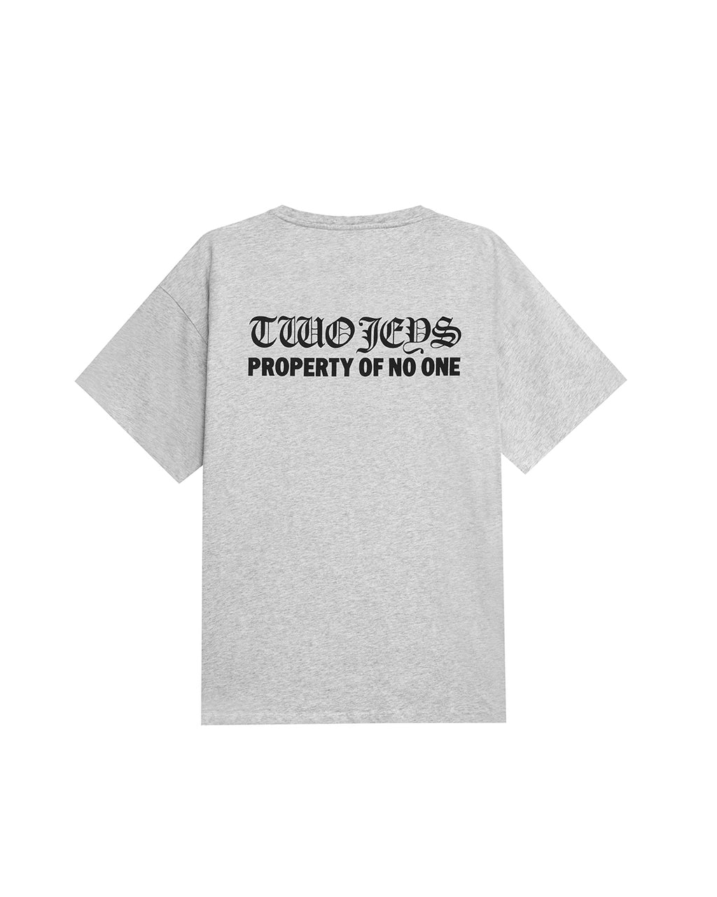OPPS Tee Grey Melange – back view
