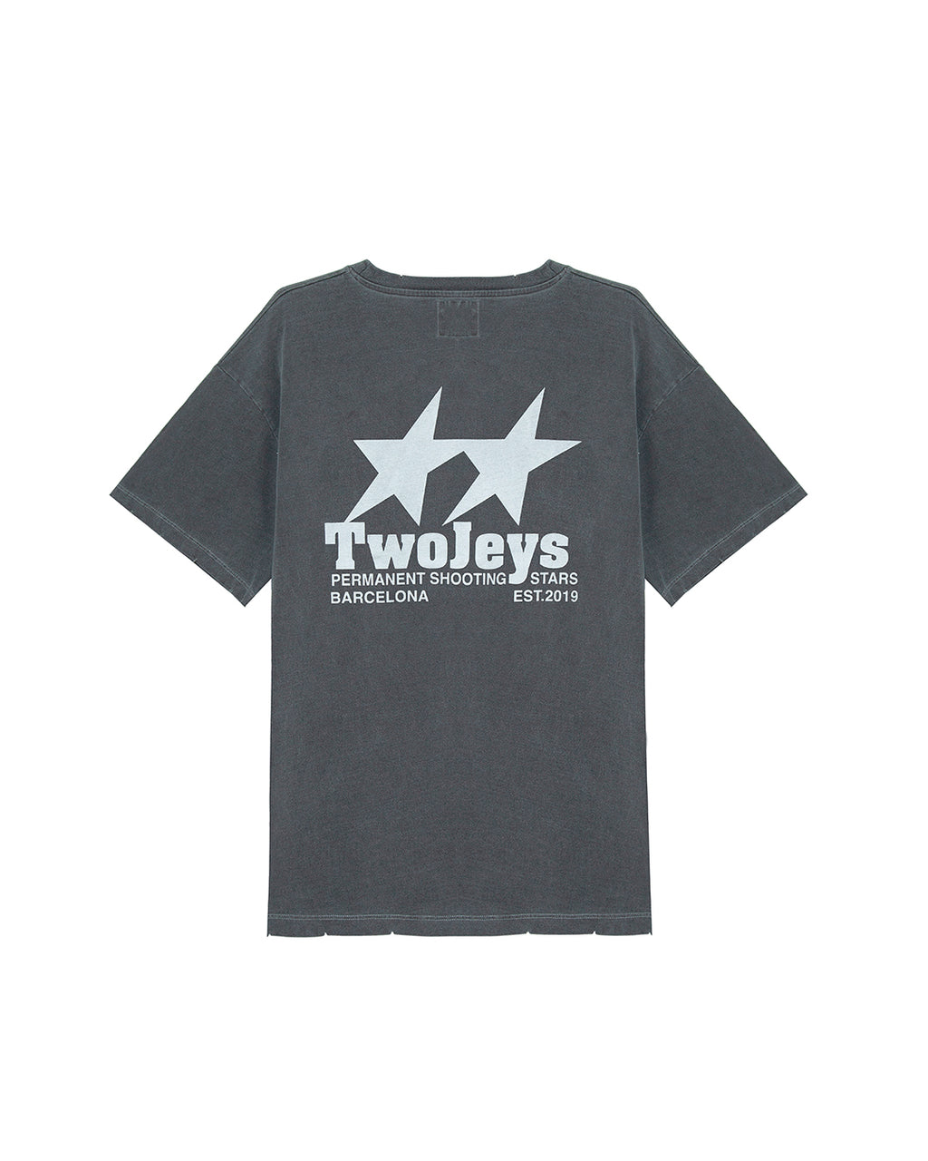 Signature Tee Ash – back view