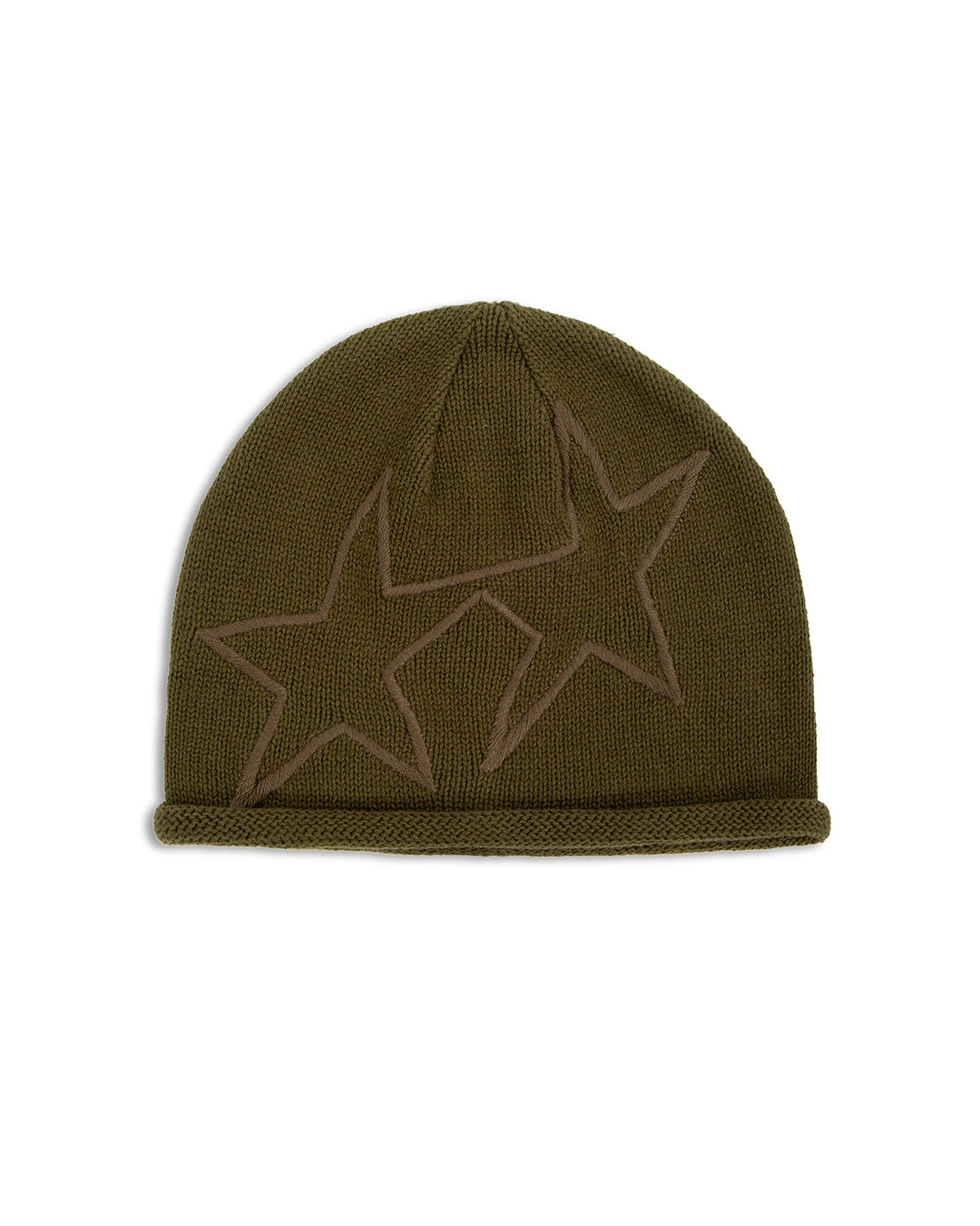 Open-end Icon Green Beanie – front view