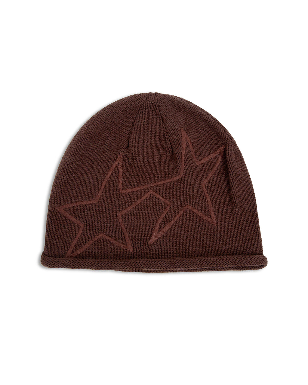 Open-end Icon Brown Beanie – front view