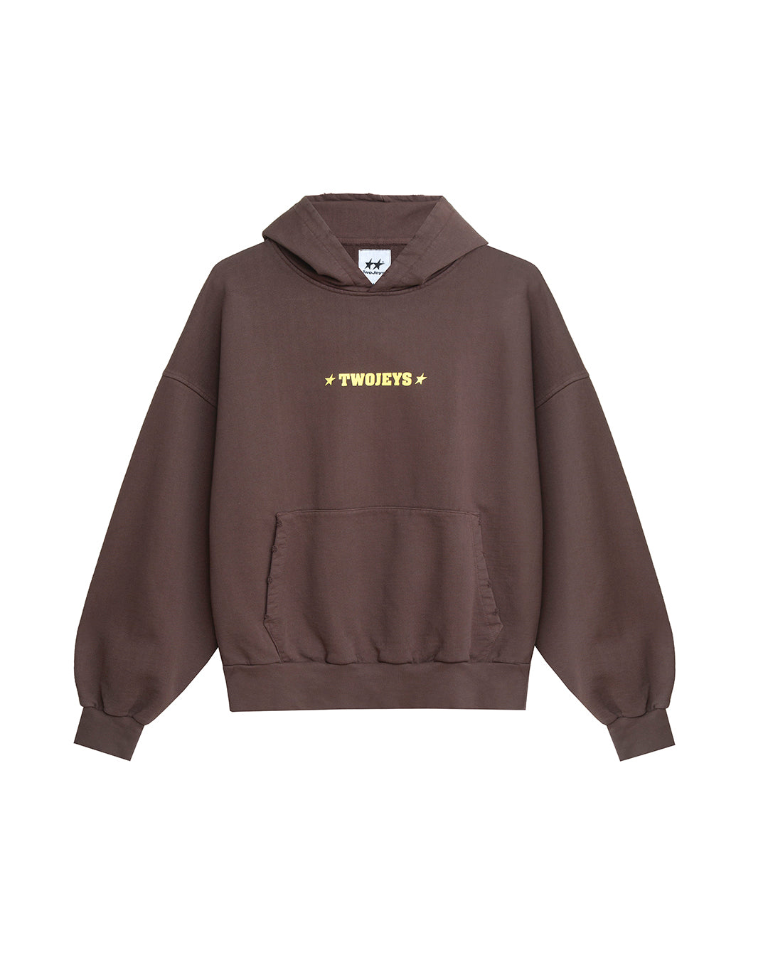 Single Stars Hoodie Brown