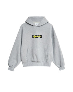 Panther Hoodie Grey Melange – front view