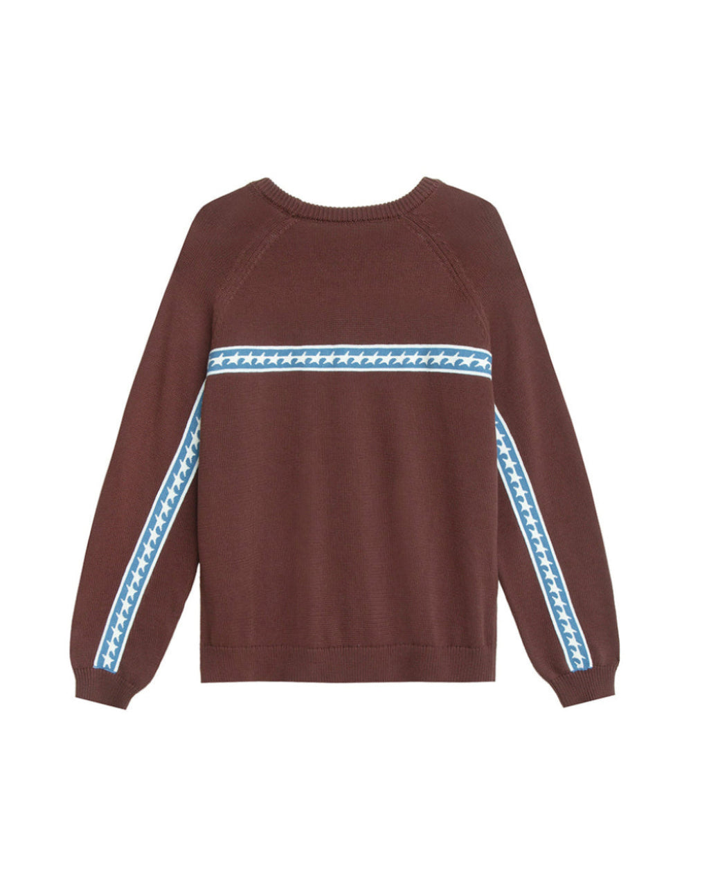 Starline Knit Brown Crewneck – back view